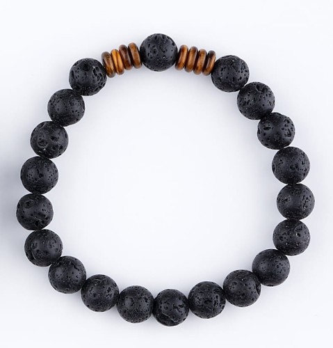 19_001 Bransoletka dla Niego lawa wulkaniczna z talarkami tygrysiego oka _ 120-1.jpeg