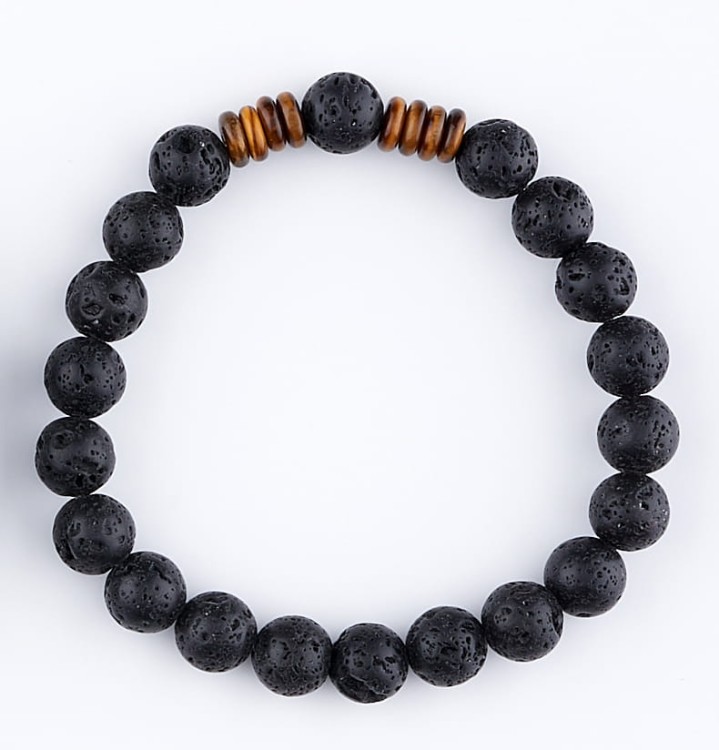 19_001 Bransoletka dla Niego lawa wulkaniczna z talarkami tygrysiego oka _ 120-1.jpeg