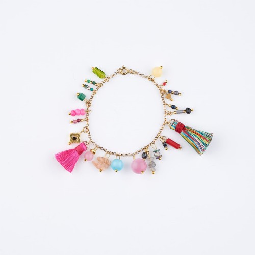 12_001 Bransoletka łańcuszek z kolorowymi zawieszkami _ 250.jpeg